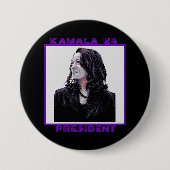Kamala voor President 2024 Ronde Button 7,6 Cm (Voorkant)