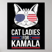 Kamala voor President - Cat Lady Uni Poster (Voorkant)
