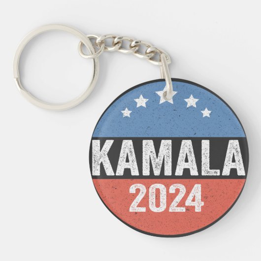 Kamala Voor President Kamala Verkiezing 2024 Sleutelhanger (Voorkant)