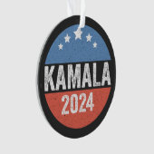 Kamala voor President Kamala Verkiezingen 2024 Ornament (voorkant)