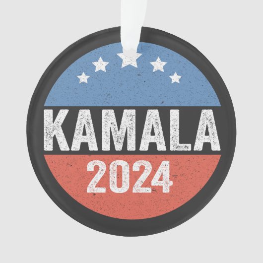 Kamala voor President Kamala Verkiezingen 2024 Ornament (voorkant)