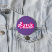 Kamala voor President Pink Style Ronde Button 7,6 Cm (In situ)