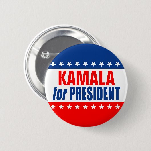 "KAMALA voor PRESIDENT" Ronde Button 5,7 Cm (Voorkant /achterkant)