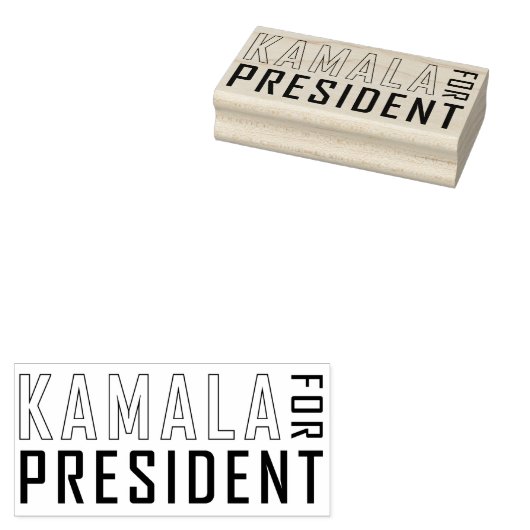 KAMALA VOOR PRESIDENT RUBBERSTEMPEL (Gestempeld)