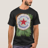 Kamala voor President Stem 2024 Kokosnoten Bladere T-shirt (Voorkant)