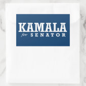 KAMALA VOOR SENATOR RECHTHOEKIGE STICKER (Tas)