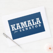 KAMALA VOOR SENATOR RECHTHOEKIGE STICKER (Envelop)