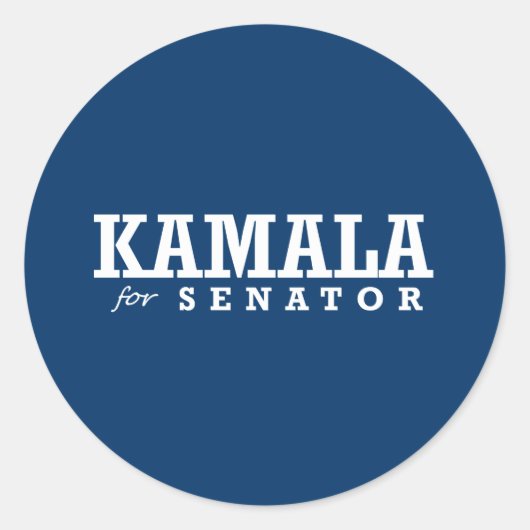 KAMALA VOOR SENATOR RONDE STICKER (Voorkant)
