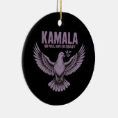Kamala voor Vrede, Hoop en Gelijkheid Ondersteunin Keramisch Ornament (Rechts)