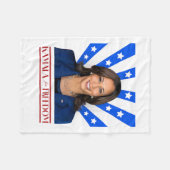Kamala voor Vrijheid 2024 Mevrouw Vice President Fleece Deken (Voorkant (Horizontaal))