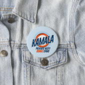 Kamala voorkomt vervelende Oranje vlekken Ronde Button 7,6 Cm (In situ)