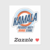 Kamala voorkomt vervelende Oranje vlekken Sticker (Vel)