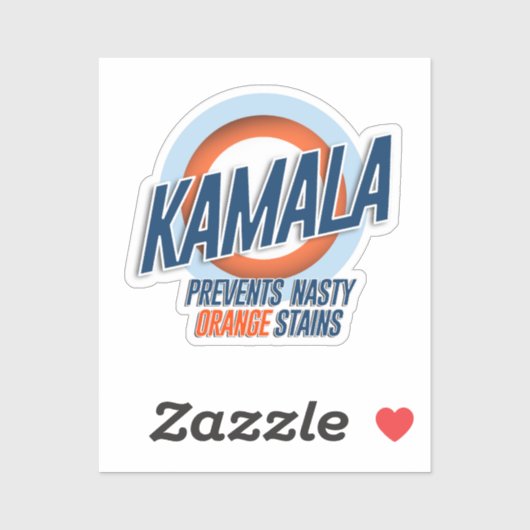 Kamala voorkomt vervelende Oranje vlekken Sticker (Vel)