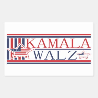 Kamala, Walz 2024 Democratische Ticket Campagne Rechthoekige Sticker