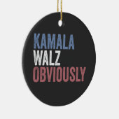 Kamala Walz Blijkbaar Verkiezingsdag 2024 Keramisch Ornament (Rechts)