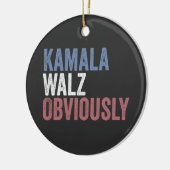 Kamala Walz Blijkbaar Verkiezingsdag 2024 Keramisch Ornament (Links)