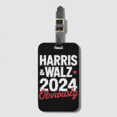 Kamala Walz uiteraard 2024 Harris Waltz 2024 Bagagelabel (Voorkant (verticaal))