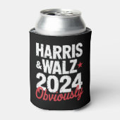 Kamala Walz uiteraard 2024 Harris Waltz 2024 Blikjeskoeler (Blikje Voorkant)