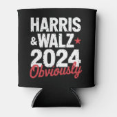 Kamala Walz uiteraard 2024 Harris Waltz 2024 Blikjeskoeler (Voorkant)