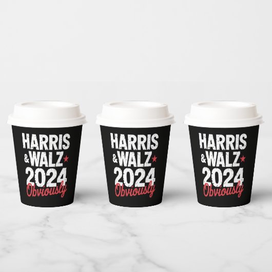 Kamala Walz uiteraard 2024 Harris Waltz 2024 Papieren Bekers (Multi)