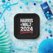 Kamala Walz uiteraard 2024 Harris Waltz 2024 Papieren Bordje (Feest)