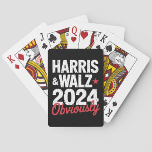 Kamala Walz uiteraard 2024 Harris Waltz 2024 Pokerkaarten