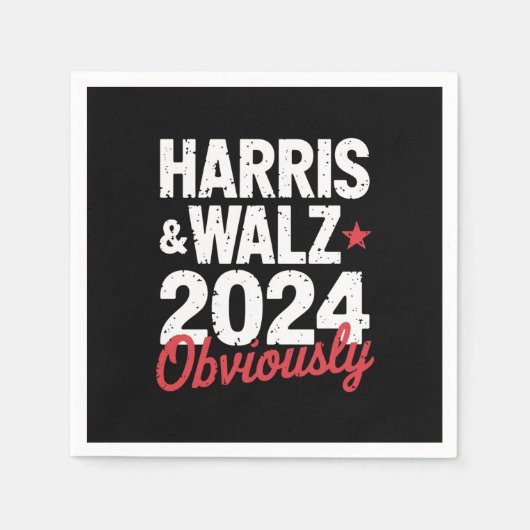 Kamala Walz uiteraard 2024 Harris Waltz 2024 Servet (Voorkant)