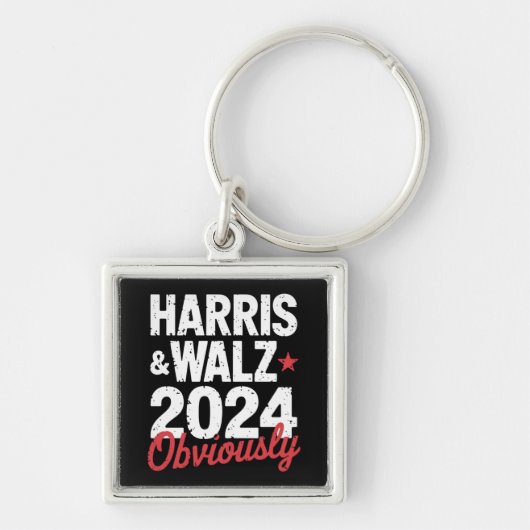 Kamala Walz uiteraard 2024 Harris Waltz 2024 Sleutelhanger (Voorkant)