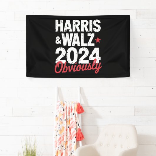 Kamala Walz uiteraard 2024 Harris Waltz 2024 Spandoek (Insitu)