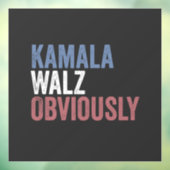 Kamala Walz, verkiezingsdag 2024 Raamsticker (Vel 3)