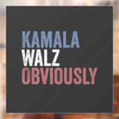 Kamala Walz, verkiezingsdag 2024 Raamsticker (Vel 2)