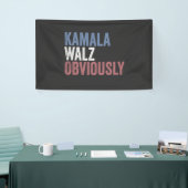 Kamala Walz, verkiezingsdag 2024 Spandoek (Beurs)