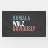 Kamala Walz, verkiezingsdag 2024 Spandoek (Horizontaal)