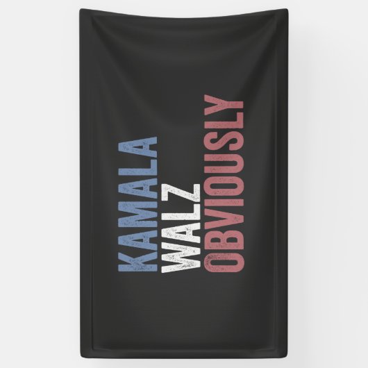 Kamala Walz, verkiezingsdag 2024 Spandoek (Verticaal)