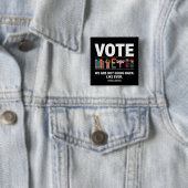 Kamala We Are Not Going Back Like Ever Feministe Vierkante Button 5,1 Cm (In situ)