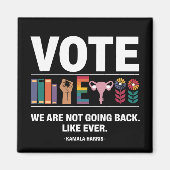 Kamala, we gaan niet terug zoals elke feminist magneet (Voorkant)