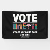 Kamala, we gaan niet terug zoals elke feminist spandoek (Horizontaal)