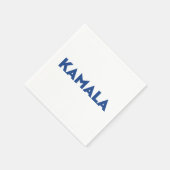 Kamala wit en blauw moderne vet typografie servet (Hoek)