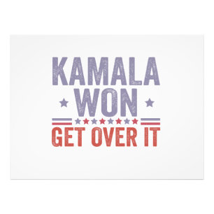 Kamala won de Harris Walz verkiezing Foto Afdruk