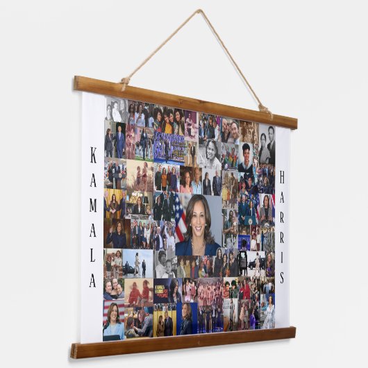 Kamala Wood Topped wandtapijt Hangend Wandkleed (Gebogen)