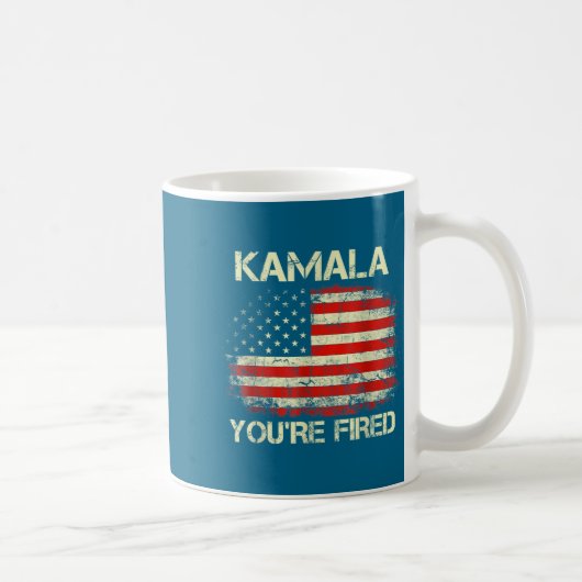 Kamala You're Fired Funny Anti Kamala Harris Elect Koffiemok (Rechts)