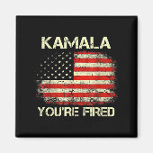 Kamala You're Fired Funny Anti Kamala Harris Elect Magneet (Voorkant)