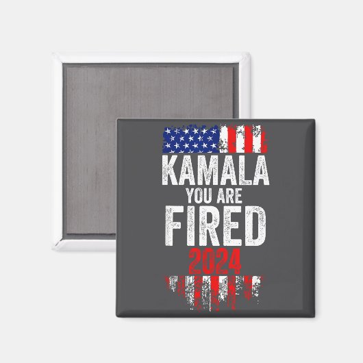 Kamala You're Fired Funny Anti Kamala Harris Elect Magneet (Voorkant / Achterkant)