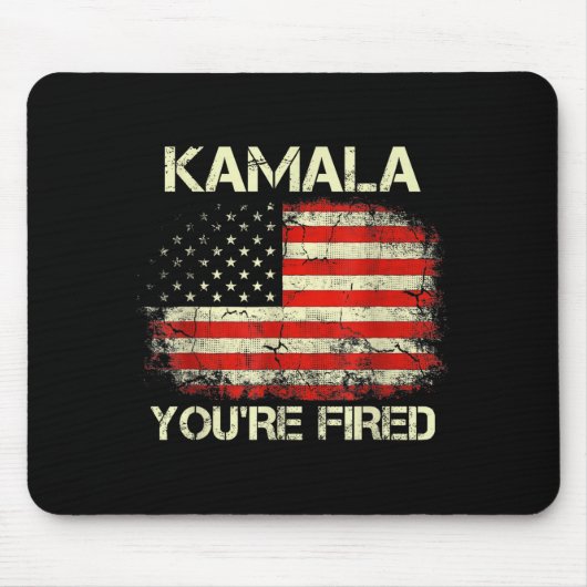 Kamala You're Fired Funny Anti Kamala Harris Elect Muismat (Voorkant)