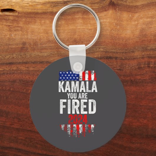 Kamala You're Fired Funny Anti Kamala Harris Elect Sleutelhanger (Voorkant)