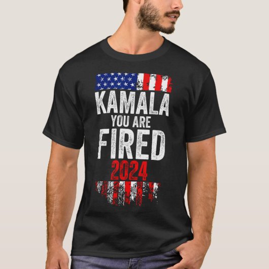 Kamala You're Fired Funny Anti Kamala Harris Elect T-shirt (Voorkant)