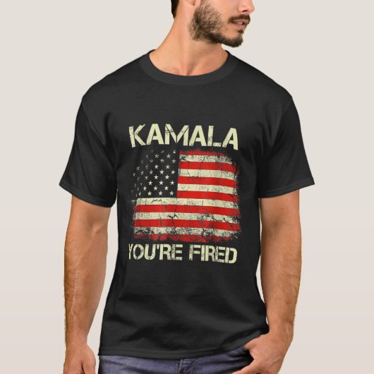 Kamala You're Fired Funny Anti Kamala Harris Elect T-shirt (Voorkant)