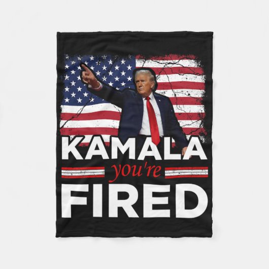 Kamala You're Fired Funny  Fleece Deken (Voorkant)