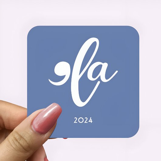 Kamala Zeg haar naam 2024 Vierkante Sticker