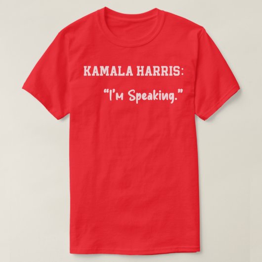 Kamala zegt dat ik spreek t-shirt (Design voorkant)
